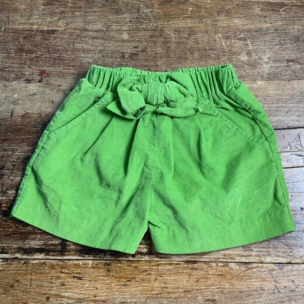 Little English Green Corduroy Girl's shorts size 4T
